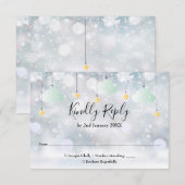 Twinkle Twinkle Gender Neutral Winter Baby Dusche RSVP Karte (Vorne/Hinten)