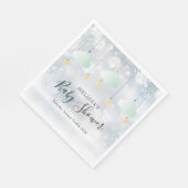 Twinkle Twinkle Gender Neutral Winter Baby Dusche Serviette (Ecke)