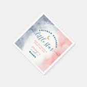 Twinkle Twinkle Gender Reveal Cocktail Napkin Serviette (Ecke)