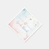 Twinkle Twinkle Gender Reveal Cocktail Napkin Serviette (Ecke)