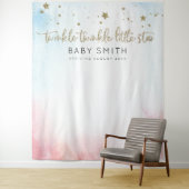 Twinkle Twinkle Gender Reveal Hintergrund Wandteppich (Beispiel)