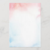 Twinkle Twinkle Gender Reveal Invites Card Programm (Rückseite)