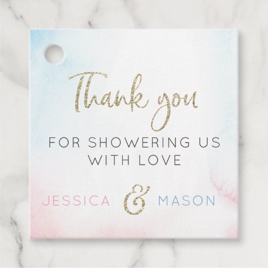 Twinkle Twinkle Gender Reveve Gevor Tag Geschenkanhänger (Vorderseite)