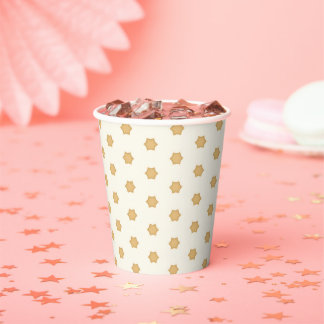 Twinkle, Twinkle Golden Star Papier Tasse Pappbecher