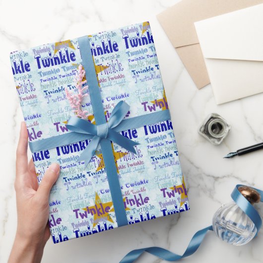 Twinkle Twinkle Graphics with Stars Geschenkpapier (Schenken)