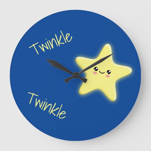Twinkle Twinkle Große Wanduhr (Vorderseite)