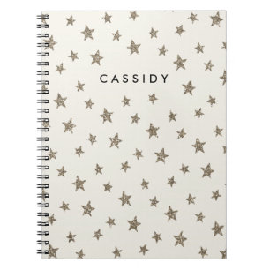 Twinkle Twinkle Journal - Gold Glitzer Notizblock