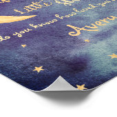 Twinkle Twinkle Kinderzimmer Aquarell Poster (Ecke)