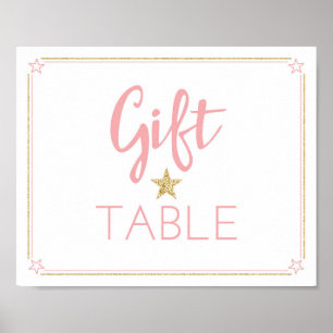 Twinkle Twinkle Kleine Babydusche Tafelschild Poster
