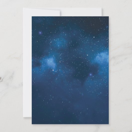 Twinkle Twinkle Kleine Stern Babydusche Einladung (Rückseite)