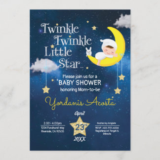 Twinkle Twinkle Kleine Stern Babydusche Einladung