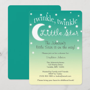 Twinkle Twinkle kleine Sterne-neutral einladen Einladung
