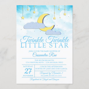 TWINKLE TWINKLE KLEINER STAR - BABY SHOWER EINLADUNG