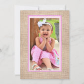 Twinkle Twinkle Little Star 1. B'day Einladung (Rückseite)