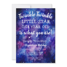 Twinkle Twinkle Little Star 1. Geburtstagsgalaxie 