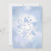 Twinkle Twinkle Little Star and Moon Baby Dusche Einladung (Rückseite)