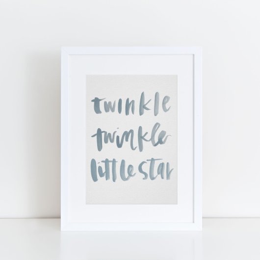 Twinkle, Twinkle Little Star Art Print Poster