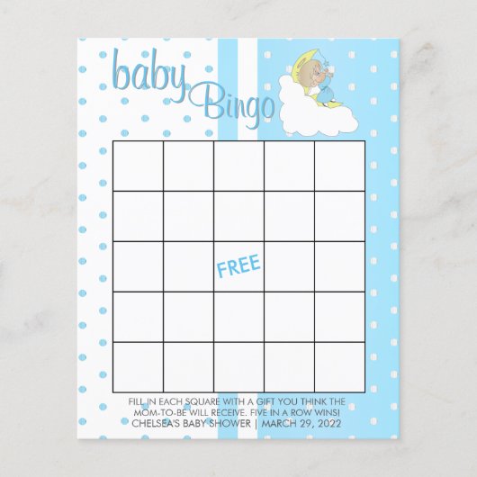 Twinkle, Twinkle Little Star - Baby Boy - Bingo Flyer (Vorne)