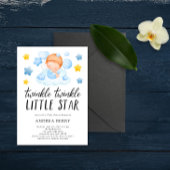 Twinkle Twinkle Little Star Baby Boy Dusche Einladung
