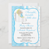 Twinkle, Twinkle Little Star - Baby Boy Einladung (Vorderseite)
