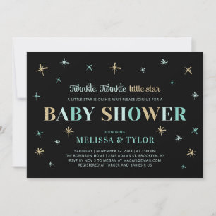 Twinkle Twinkle Little Star Baby Boy Shower Einladung