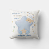 Twinkle Twinkle Little Star Baby Boy Teddy Bear Th Kissen (Vorderseite)