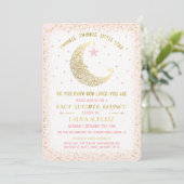 Twinkle Twinkle Little Star Baby Dusche Brunch Einladung (Stehend Vorderseite)
