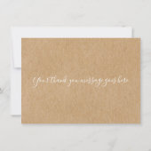 Twinkle Twinkle Little Star Baby Dusche Dankeskarte (Rückseite)