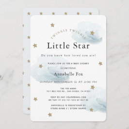 Twinkle Twinkle Little Star Baby Dusche Einladung