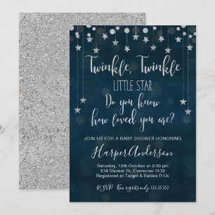 Twinkle Twinkle Little Star Baby Dusche Einladung