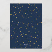 Twinkle Twinkle Little Star Baby Dusche Einladung (Rückseite)