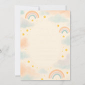 Twinkle Twinkle Little Star Baby Dusche Einladung (Rückseite)