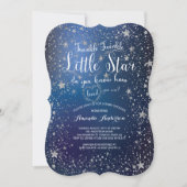 Twinkle Twinkle Little Star Baby Dusche Einladung (Vorderseite)