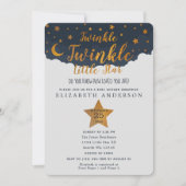 Twinkle Twinkle Little Star Baby Dusche Einladung (Vorderseite)
