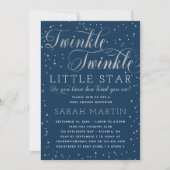 Twinkle Twinkle Little Star Baby Dusche Einladung (Vorderseite)