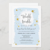 Twinkle Twinkle Little Star Baby Dusche Einladung (Vorne/Hinten)