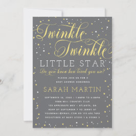 Twinkle Twinkle Little Star Baby Dusche Einladung