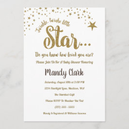 Twinkle Twinkle Little Star Baby Dusche Einladung