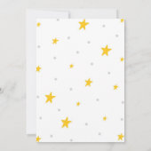 Twinkle Twinkle Little Star Baby Dusche Einladung (Rückseite)
