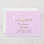 Twinkle Twinkle Little Star Baby Dusche Einladung (Vorderseite)