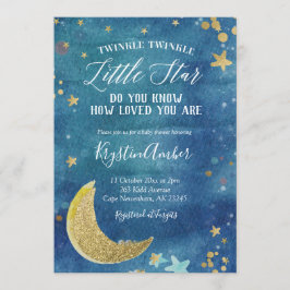 Twinkle Twinkle Little Star Baby Dusche Einladung