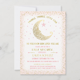 Twinkle Twinkle Little Star Baby Dusche Einladung