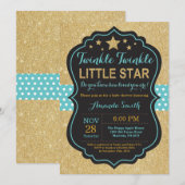 Twinkle Twinkle Little Star Baby Dusche Einladung (Vorne/Hinten)