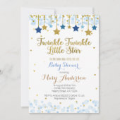Twinkle Twinkle Little Star Baby Dusche Einladung (Vorderseite)