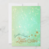 Twinkle Twinkle Little Star Baby Dusche Einladung (Rückseite)