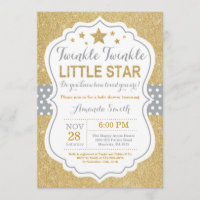 Twinkle Twinkle Little Star Baby Dusche Einladung