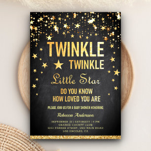 Twinkle Twinkle Little Star Baby Dusche Einladung