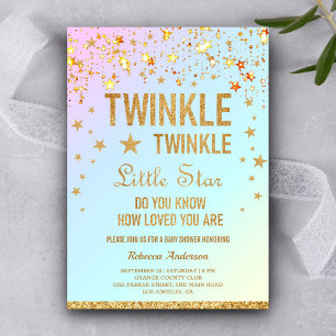 Twinkle Twinkle Little Star Baby Dusche Einladung