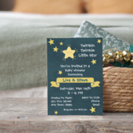 Twinkle Twinkle Little Star Baby Dusche Einladung