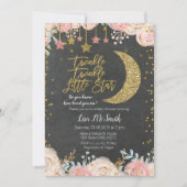 Twinkle Twinkle Little Star Baby Dusche Einladung (Vorderseite)